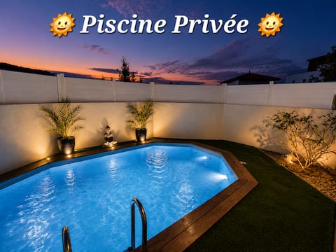 Elegant private pool, air conditioning, 20 minutes to Palavas Beach