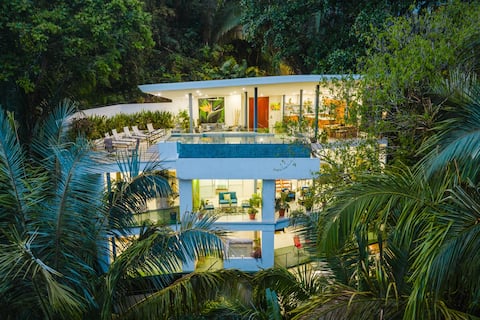 Renovated Jungle-to-Ocean View Villa • Sleeps 10
