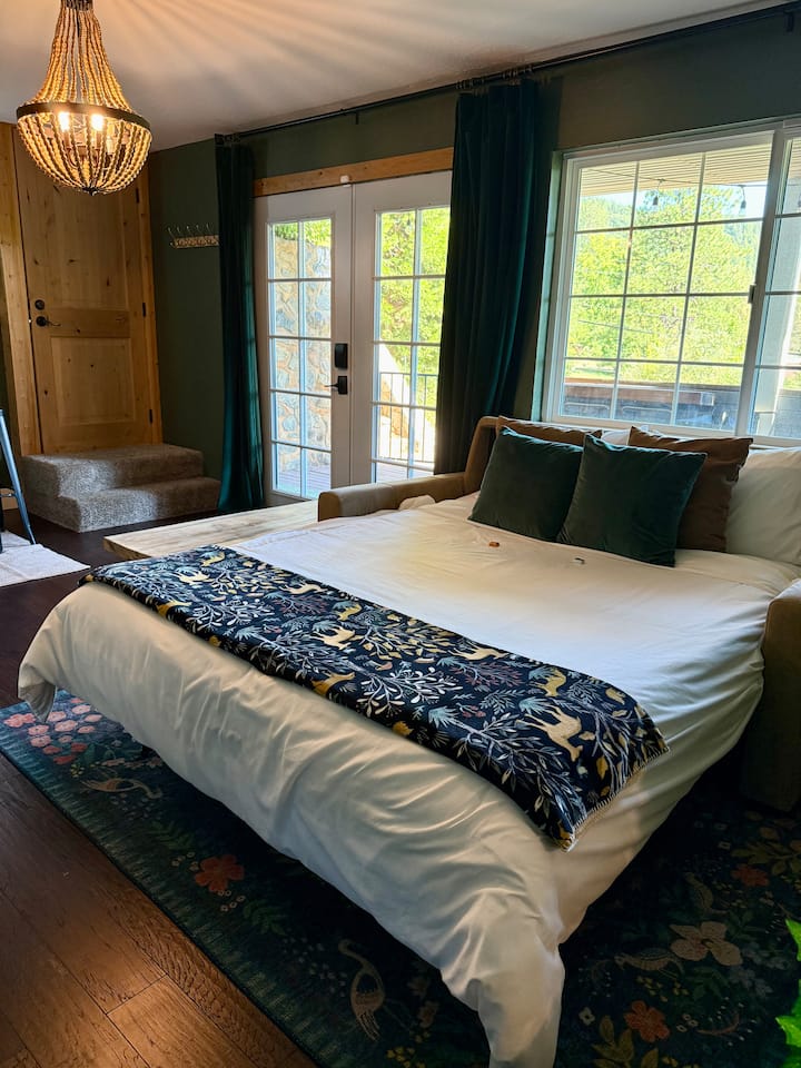 New pullout sofa with a queen mattress! 