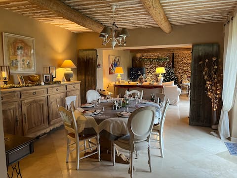 Charming Roussillon pool house near Gordes
