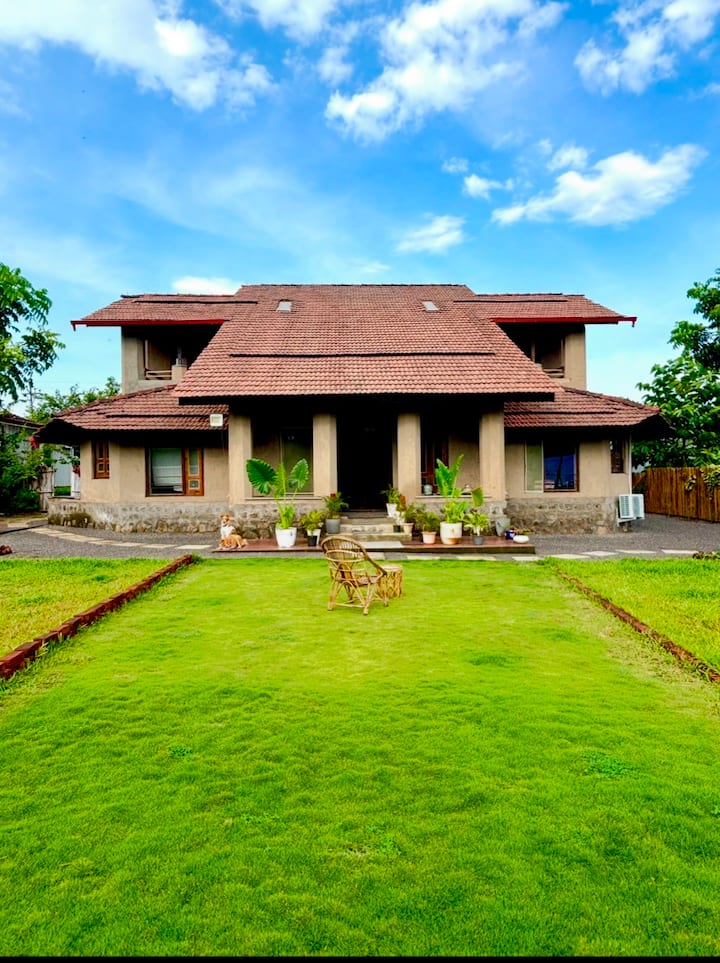 Thesilverlining_karjat-3BHK villa facing the hills