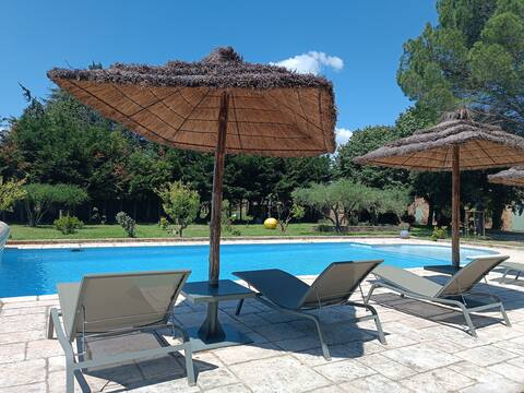 Charming house, air-conditioned, garden, 12x4 pool