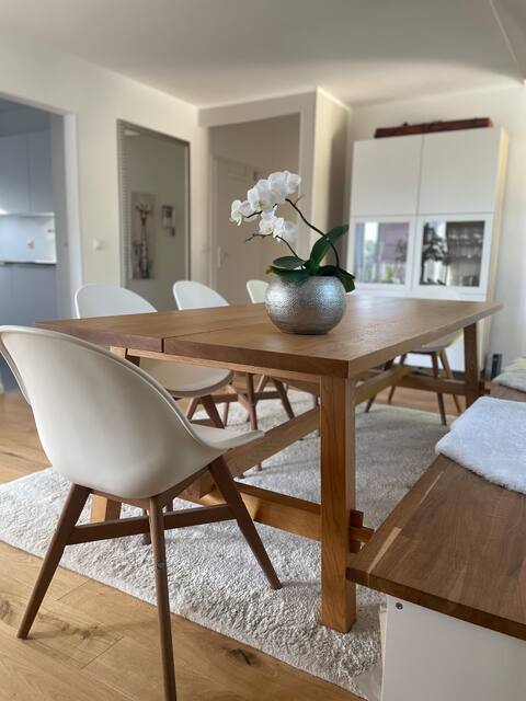 Modern attic apartment with S-Bahn connection