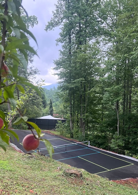 2 Cabins-3 ac.-Hot Tubs-Sauna-Firepits-Pickleball