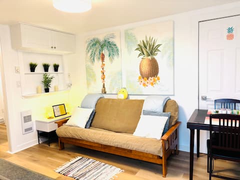 Top Airbnb: Parksville Pineapple hut! Beach/downtown mins walk in Parksville