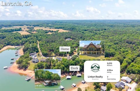 Stunning Lake House w/ Hot Tub & Dock