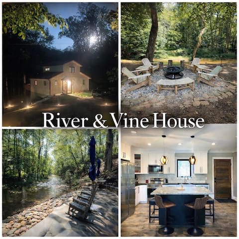 Pristine Riverfront Retreat in Wine Country