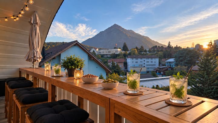 Lake & Alpine View • BBQ • Parking • Central • PS5