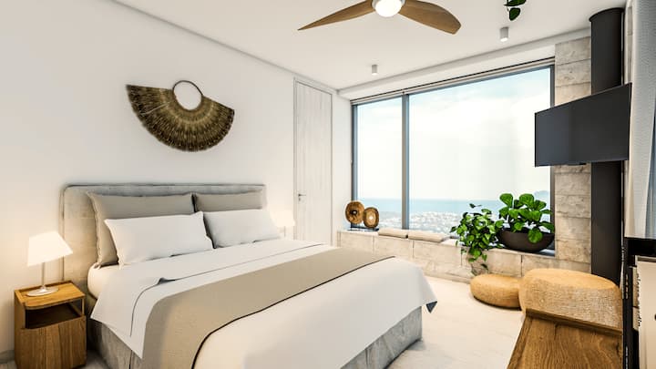 First Floor - Bedroom 3 with two Single Beds and Ensuite Bathroom