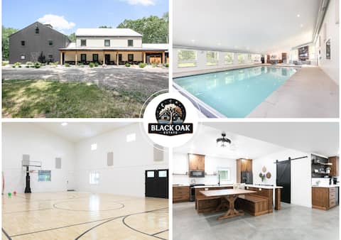 38-Acres of Luxury by Notre Dame, 9BR, Indoor Pool