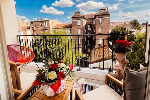 Luxury 10 MIN from Center Paris & Free Parking