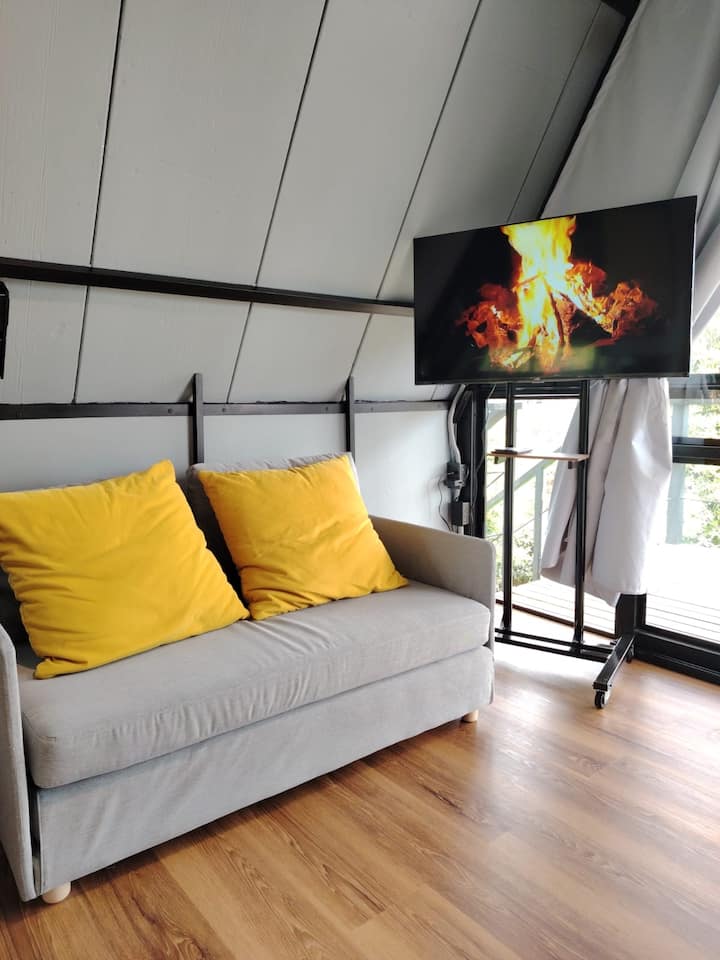 Kitanda cha sofa na televisheni ya SmArt 