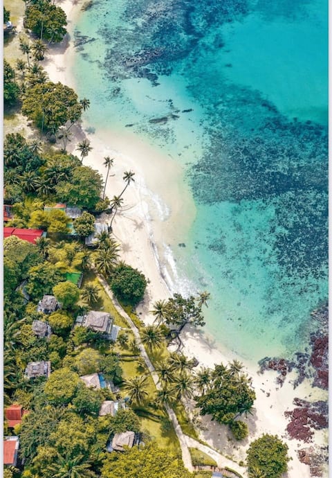 White Sand Beach Front Villa & Roof Terrace.