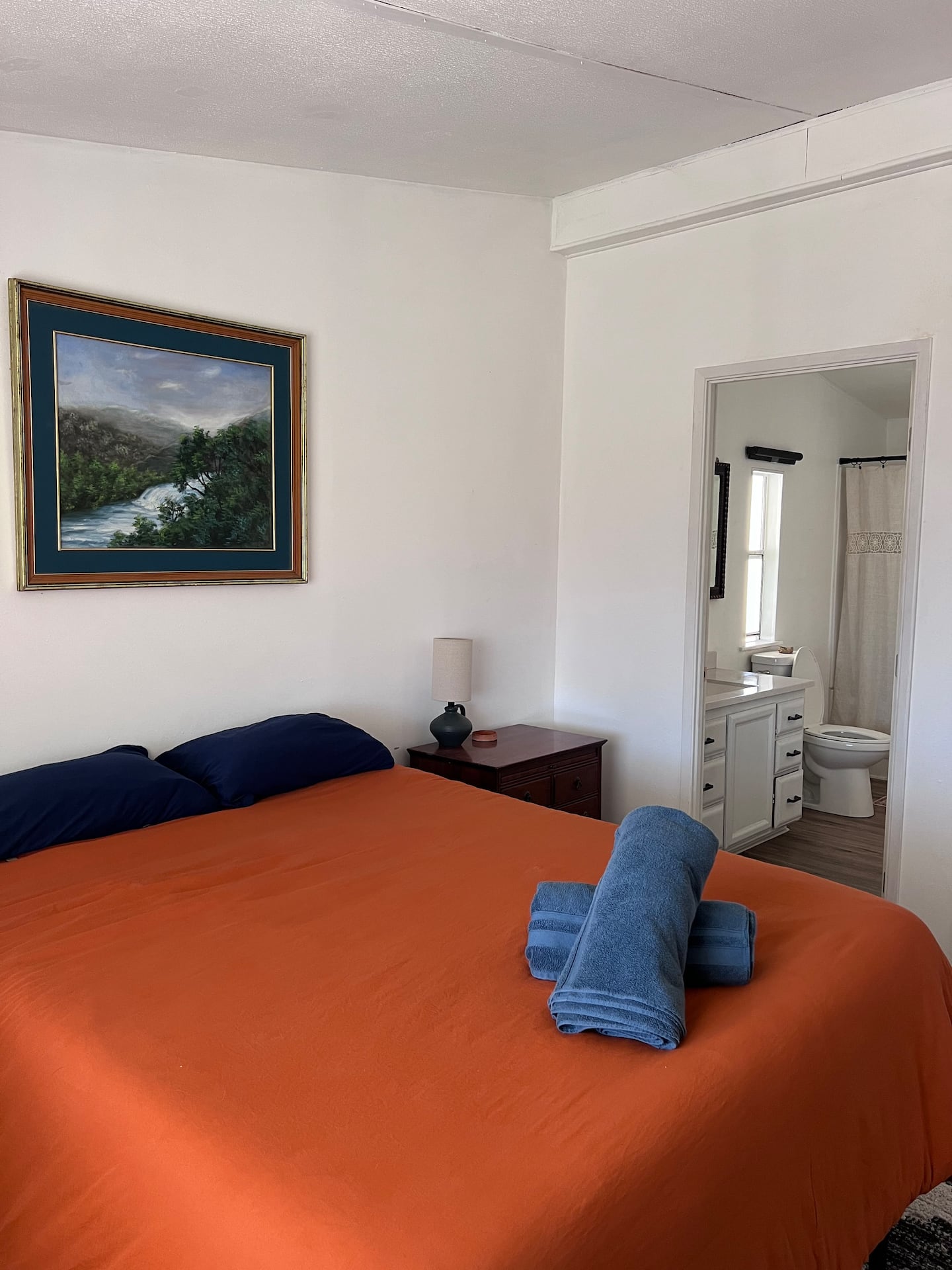 Outdoor patio and backyard area