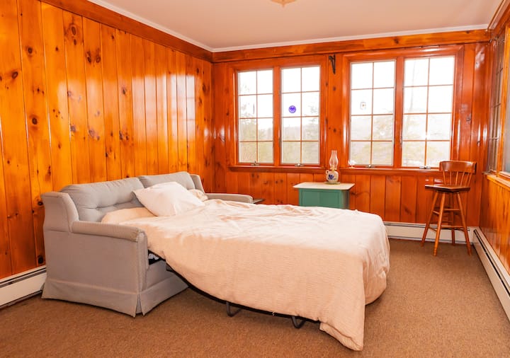 سرير إضافي على أريكة قابلة للسحب.  ينام واحد. 