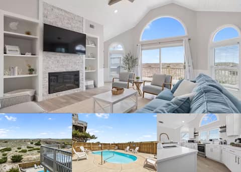 Elegant Updated Oceanfront Home w/ Pool & Spa