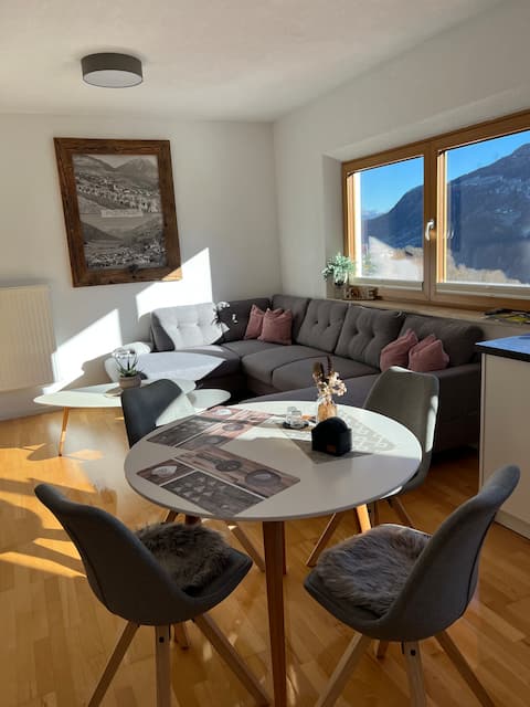 Modern lodge with Pitztal Valley view