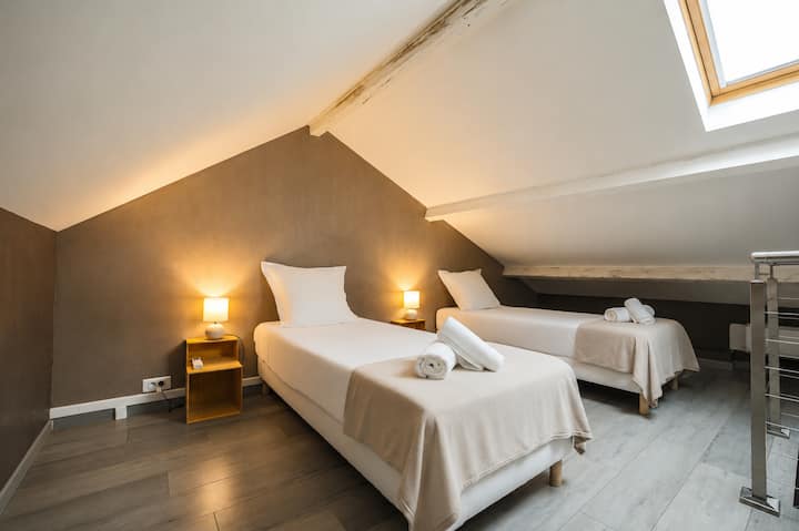 Habitaciones con 2 camas individuales