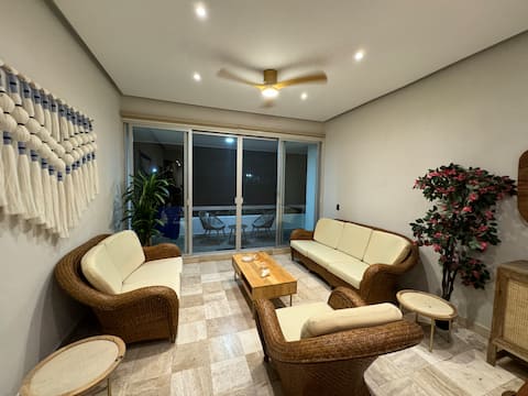 Apartment 3 minutes from the beach, 3 bedrooms in Playa Diamante