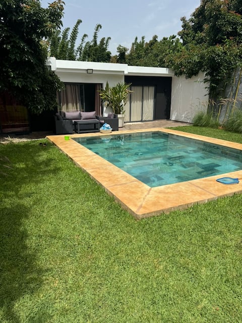 Yakut villa with pool on a farm, not overlooked