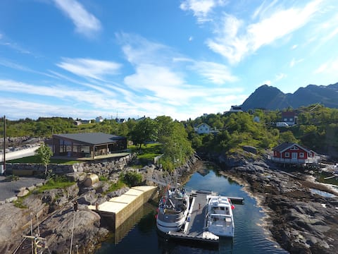 Waterfront Villa with Private Dock | Lofoten
