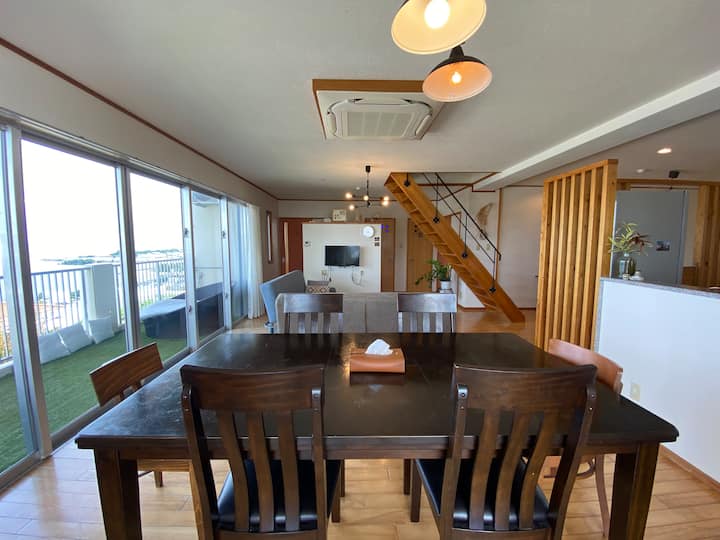 1h From Naha, Max14ppl, Full Ocean View Stay - Okinawa