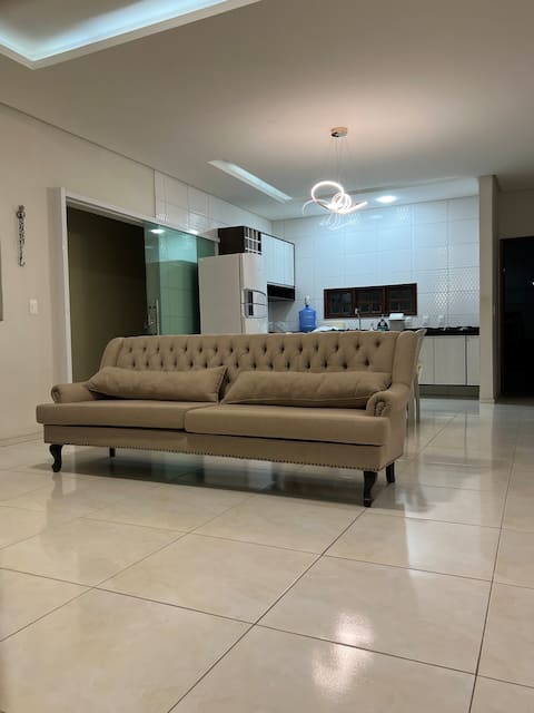 Spacious 3-bedroom house with A/C, 2-parking-space garage, downtown.