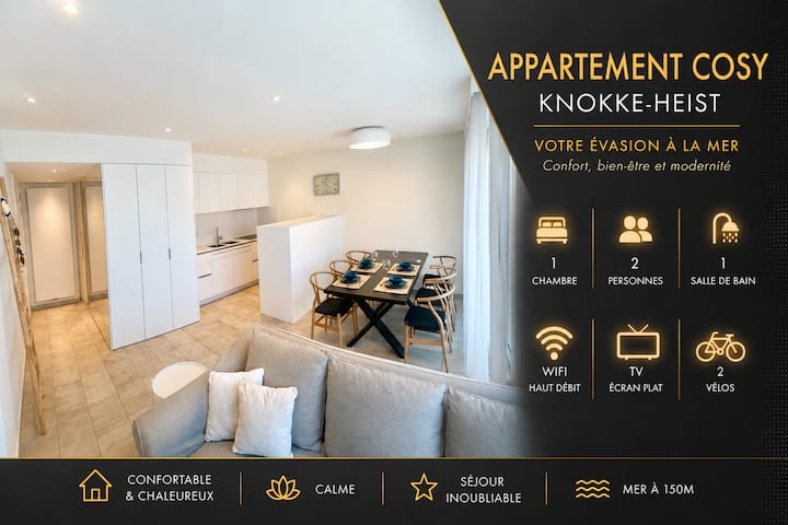 Appartement - Mer à 150m - 2 Vélos Disponibles - Knokke-Heist