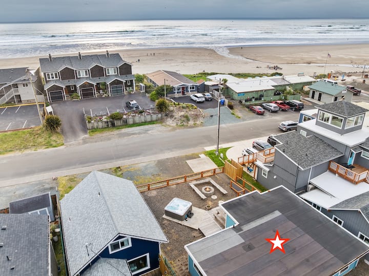 Fenced Beachside Best Location, Pets, Hot Tub - Rockaway Beach, OR