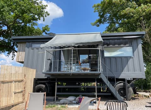 Mobile Shipping Container In Horse Farm