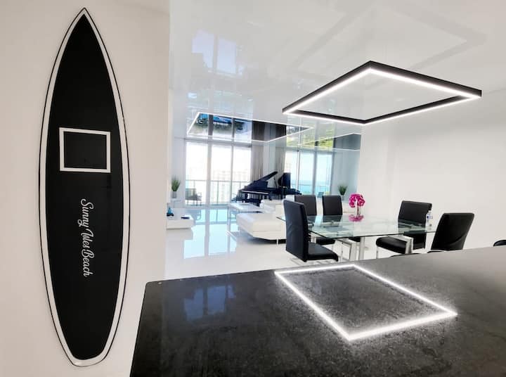 Reflections of light and coordination of shapes create a very welcoming and stylish place you will want to show your friends!