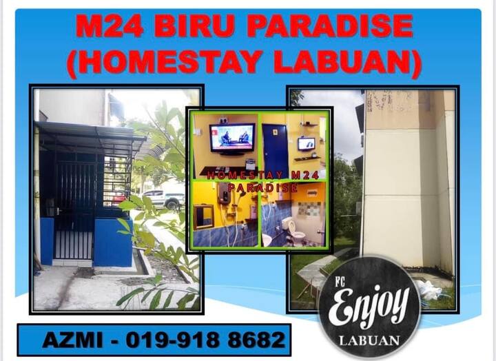 Homestay Labuan Vip Blok M24  Ruma Biru  Wp Labuan - Labuan