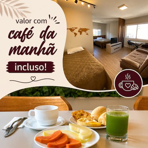 Flat G703 with kitchen / Hotel Zata Criciuma SC