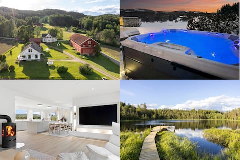 Luxury feeling in the heart of nature with jacuzzi.