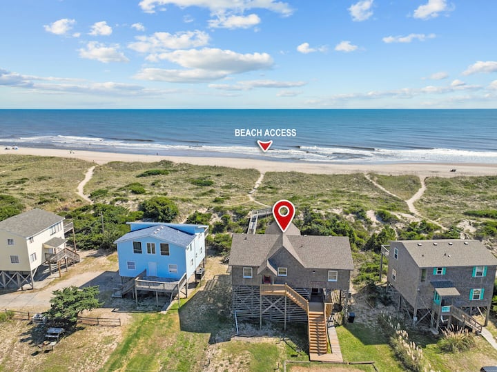 Oceanfront | Dog Friendly | Beach Access| Hot Tub - Avon, NC