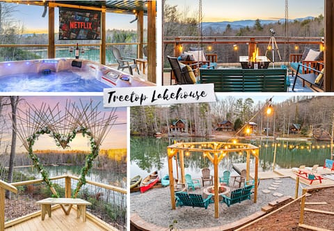 Treetop Lakehouse |Hot Tub+Sauna+Games+Kayak