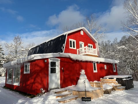 Cozy nest in a Canadian barn.