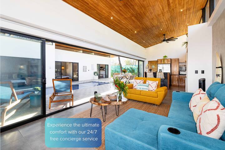 8 min to Tamarindo Beach · Private Pool