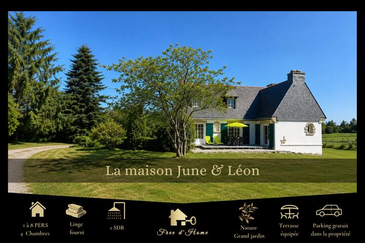 La Maison June & Léon, Un Havre De Paix, 2-8 Pers - Guidel