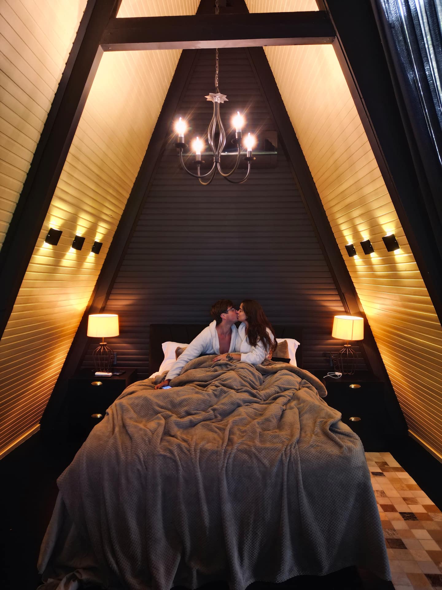 Chalé Black Diamond em Urubici, SC — Quarto — 1 cama queen