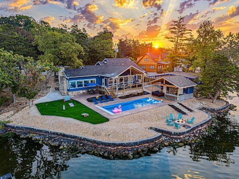 Private Pool, Cabin,  Dock, Slide, Outdoor Kitchen