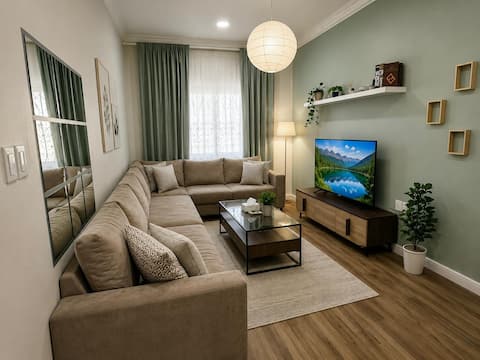 Apartment with comfortable furniture, three bedrooms