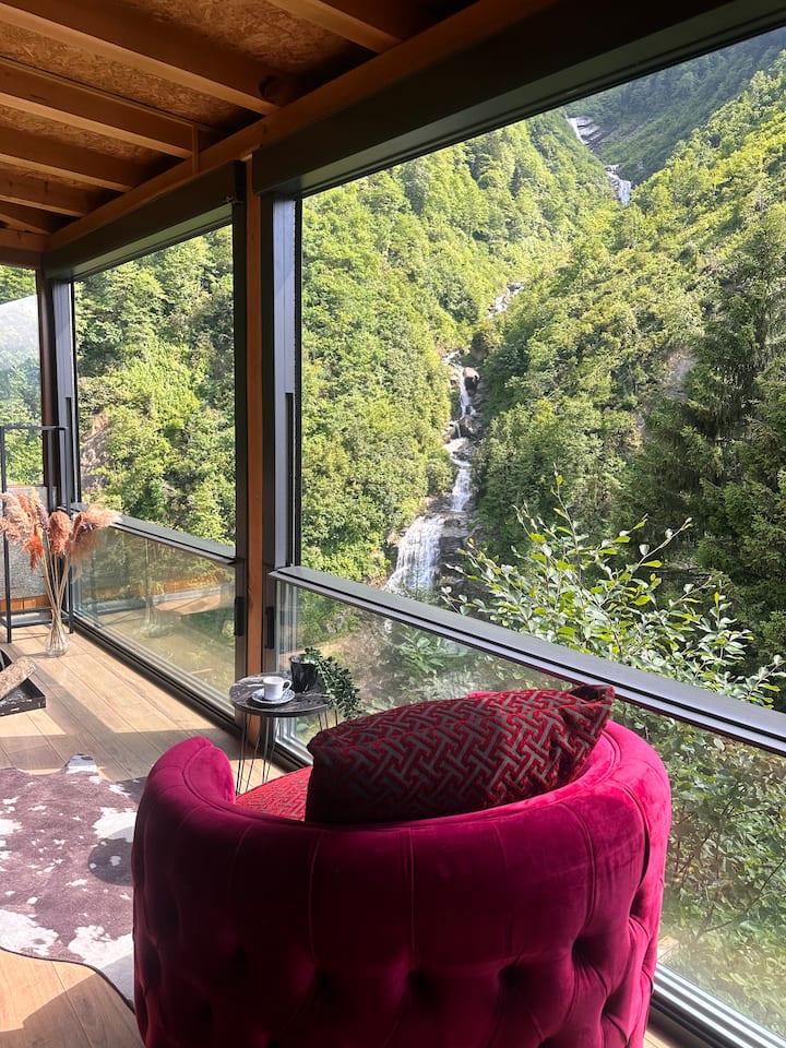 Ayder Plateau Duplex Villa with Waterfall View 3+1