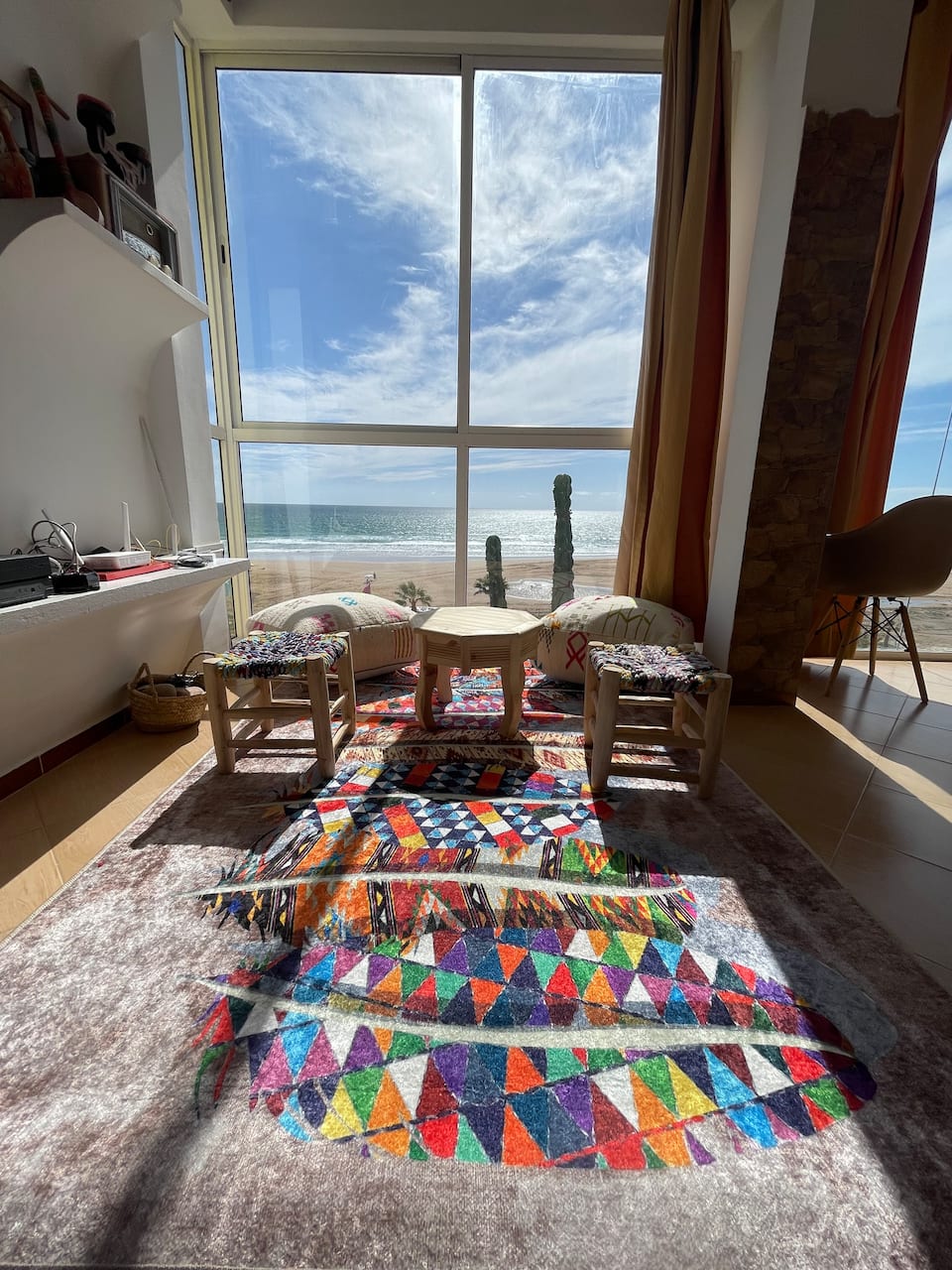 RosyPlage, a blue house on a surf beach, Aghroud, near Taghazout, Morocco, photo 9 of 10