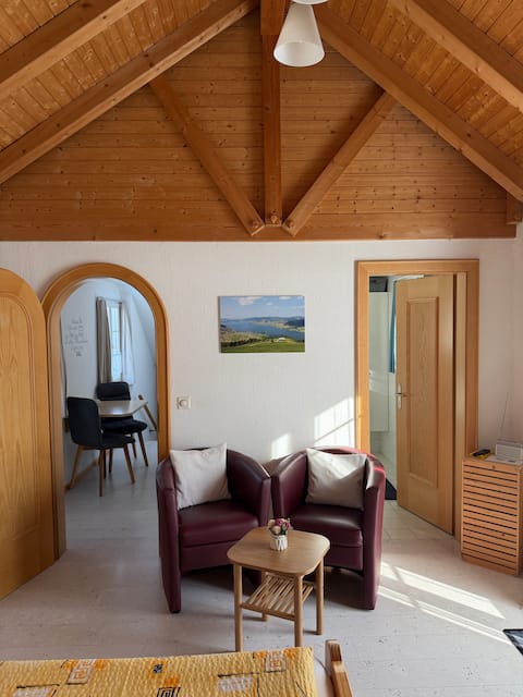 Top Airbnb: Hummel vacation home 1.5 rooms with lake view in Zentralschweiz