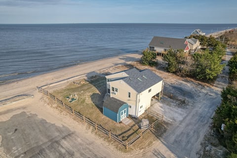 Beach home with great views.
