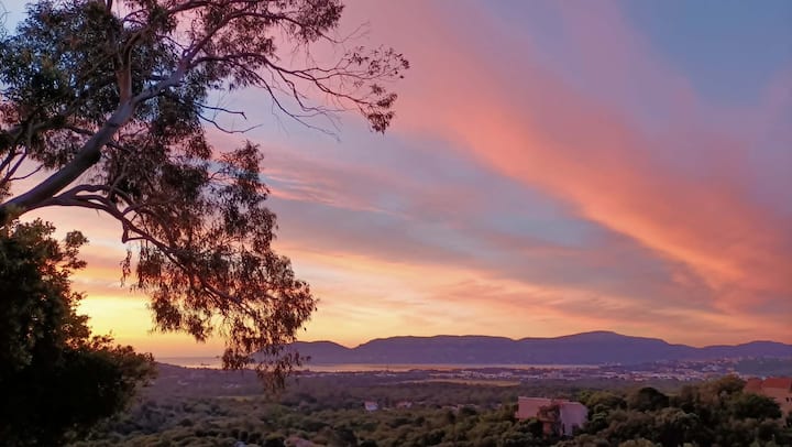 Vue Mer & Sérénité: 3 Pièces Dans Villa à Palavesa - Porto-Vecchio