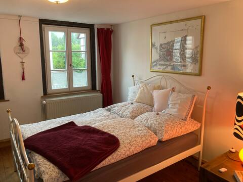 Room+private bathroom in half-timbered house