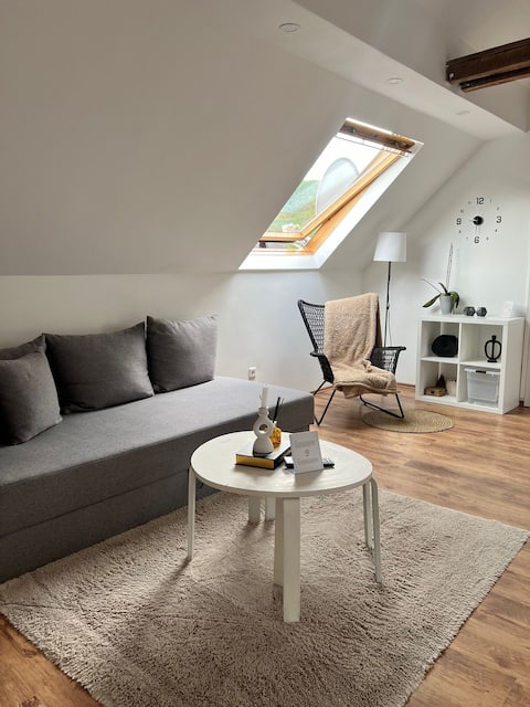 Exquisite loft with castle view for 5 persons