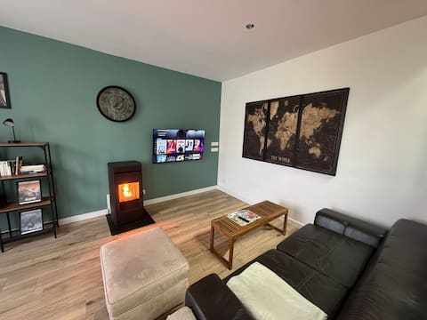 Cozy industrial loft in a renovated house